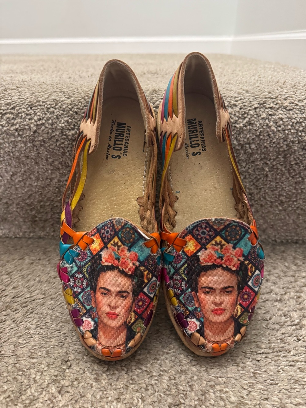 Artesanías Murillo’s Frida Kahlo Huaraches Women Size 7.5 New without tags